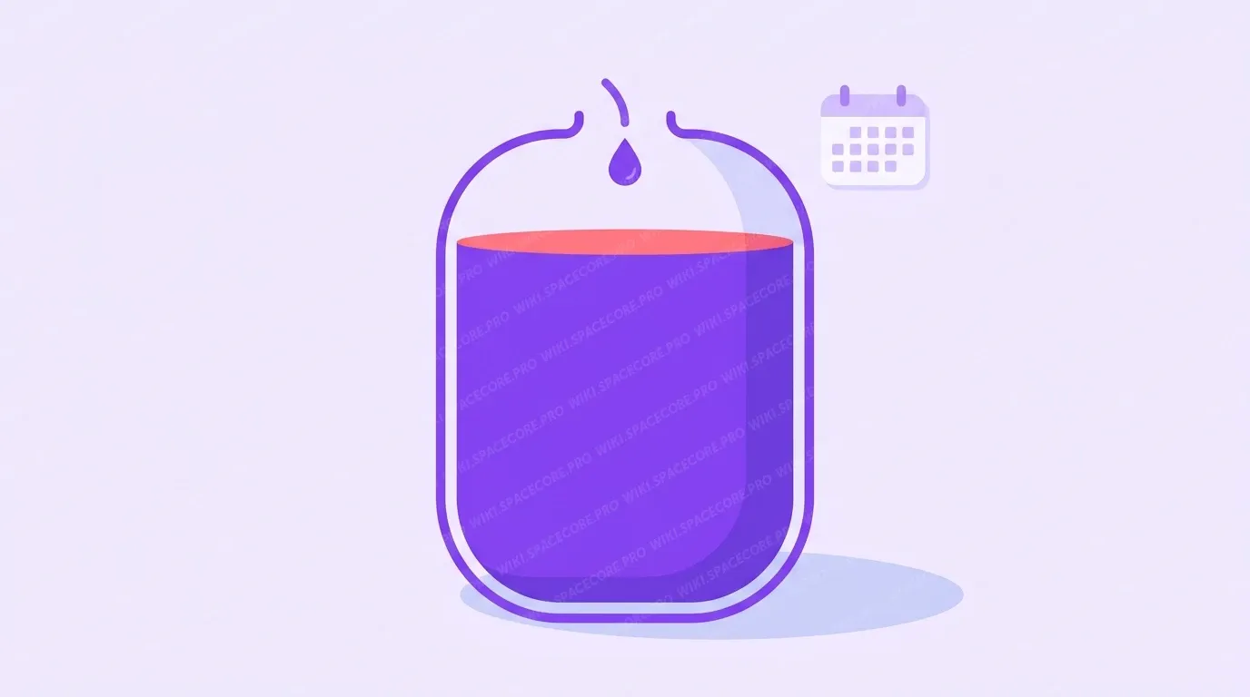 A large, almost full data tank with a drop and a calendar icon representing the monthly traffic volume