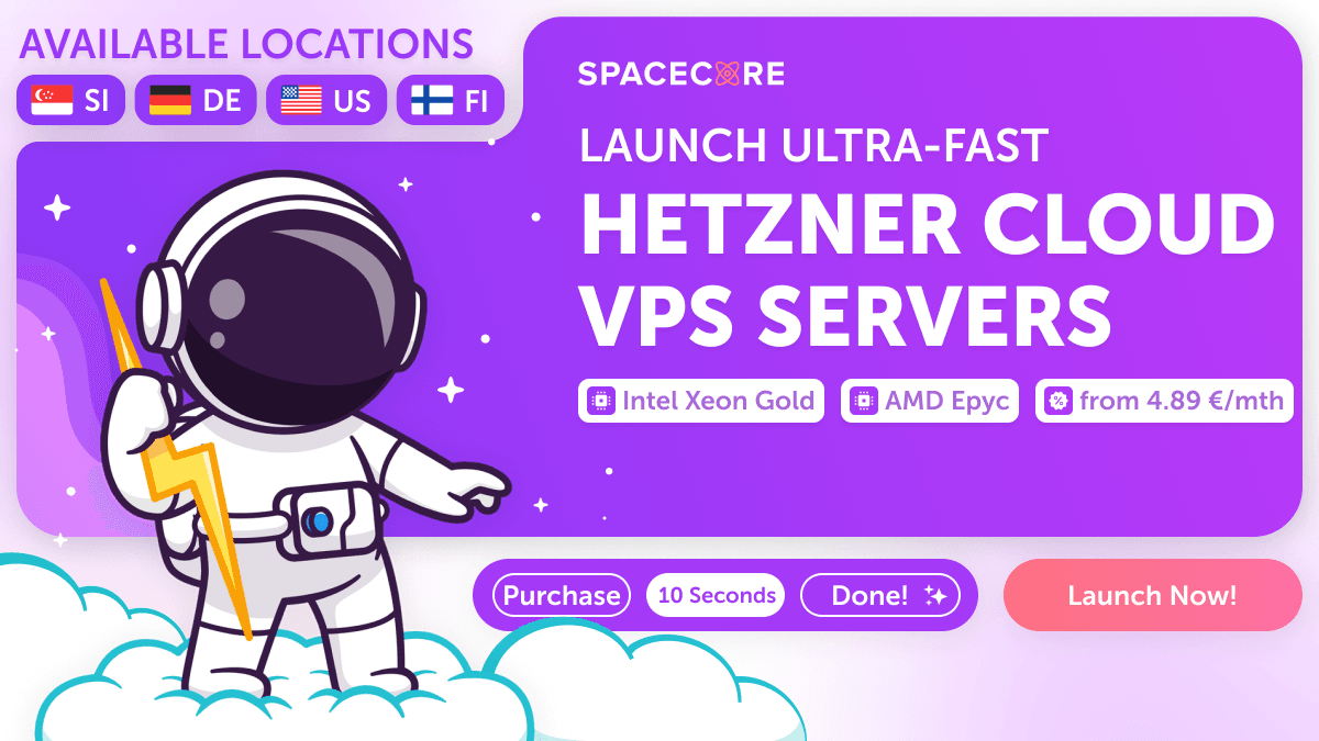 Launch your VPS on Hetzner Cloud in 10 seconds — from €4.89!photo