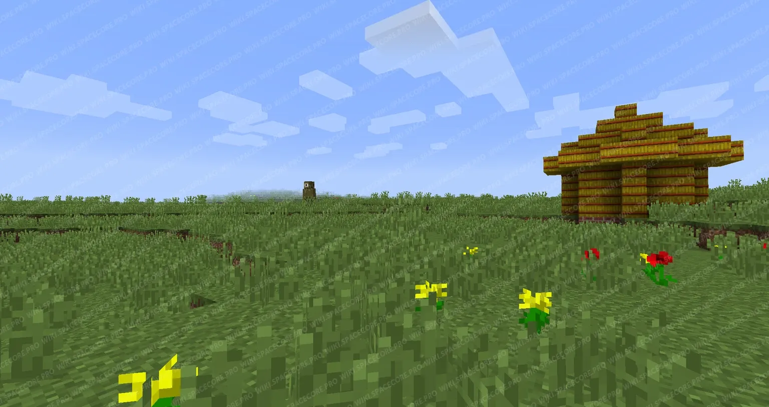 A Minecraft scene with the DivineRPG world