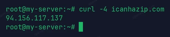 Внешний адрес через curl в Linux