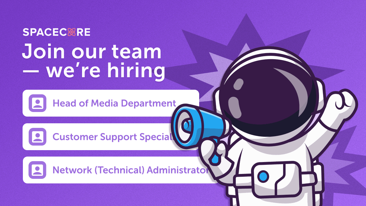 Open Positions at SpaceCorephoto