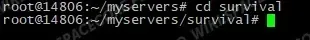 Switching to myservers/survival