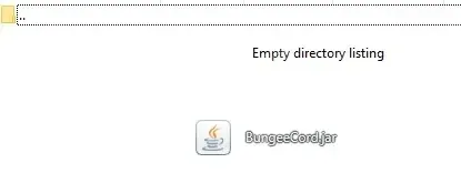 BungeeCord.jar uploaded into myservers