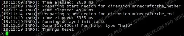 Survival startup log
